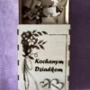 Drewniane pudełko na zdjęcia - Dzień Babci i Dziadka